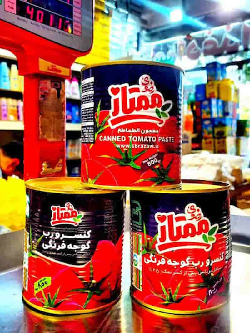 رب گوجه فرنگی ممتاز رضوی طعم طبیعی گوجه